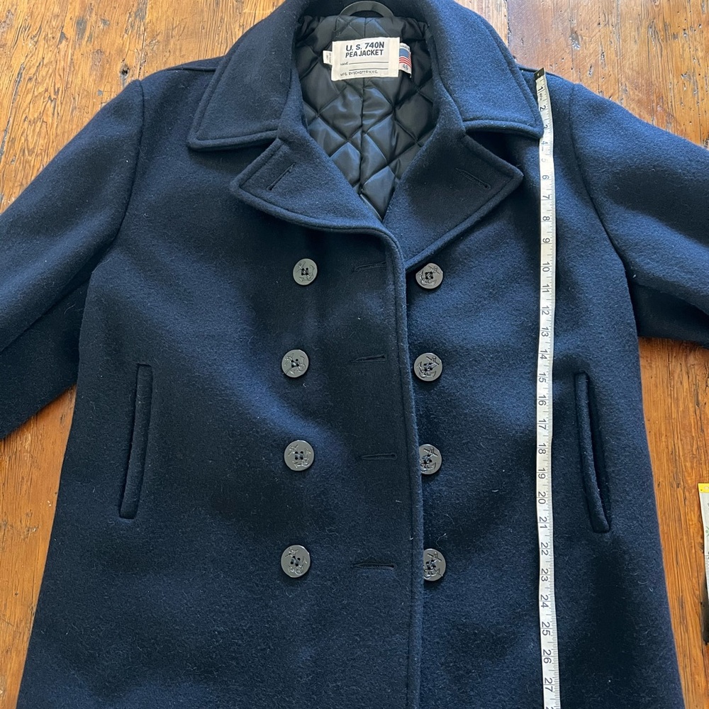 Navy Double-Breasted Peacoat